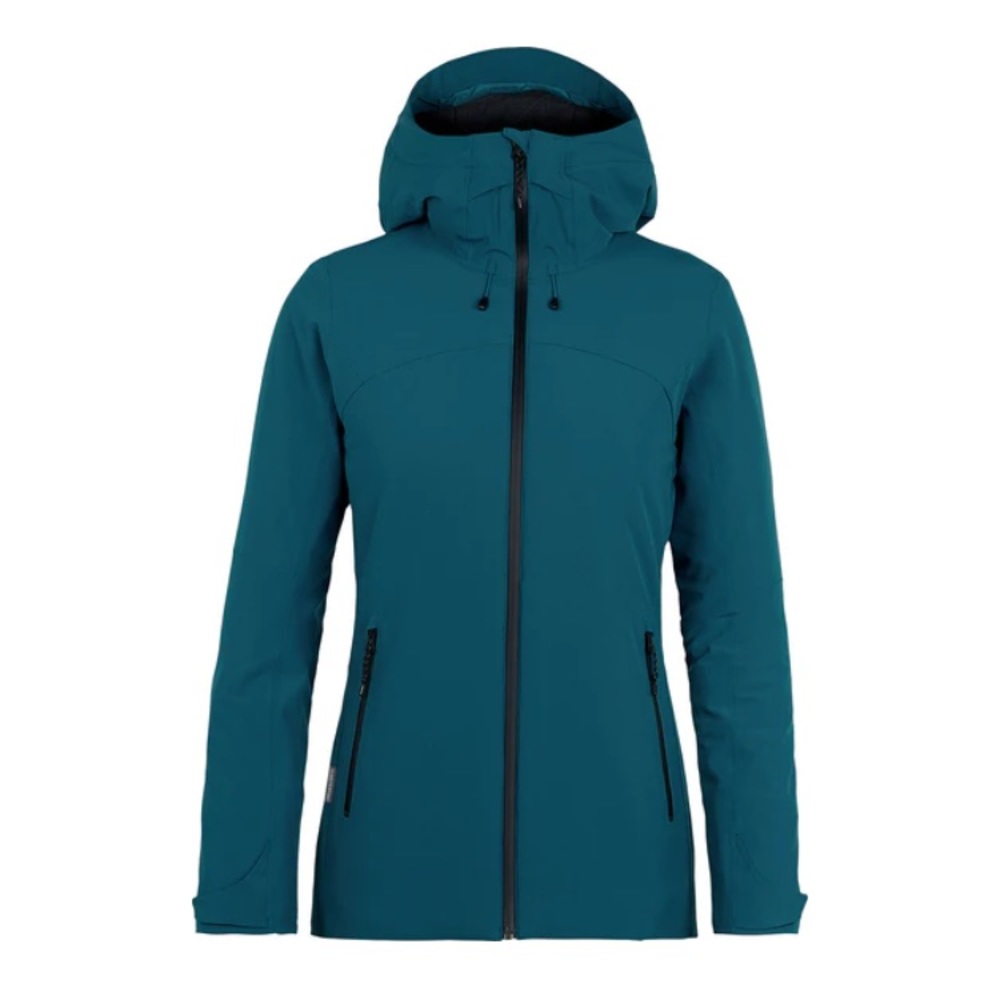 Icebreaker Stratus Transcend MerinoLOFT Hooded Jacket Zip Teal Women's Size XS